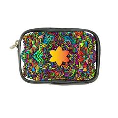 Mandala Floral Flower Abstract Coin Purse by Simbadda