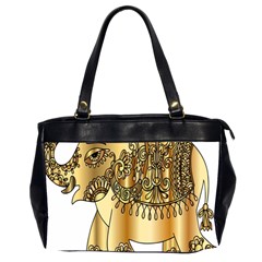 Gold Elephant Pachyderm Office Handbags (2 Sides)  by Simbadda