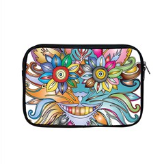 Anthropomorphic Flower Floral Plant Apple Macbook Pro 15  Zipper Case by Simbadda