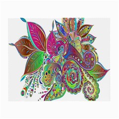 Floral Flowers Ornamental Small Glasses Cloth by Simbadda