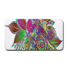 Floral Flowers Ornamental Medium Bar Mats by Simbadda