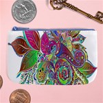 Floral Flowers Ornamental Large Coin Purse Front