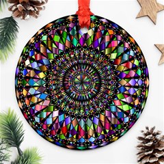 Mandala Decorative Ornamental Ornament (round) by Simbadda