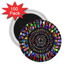 Mandala Decorative Ornamental 2 25  Magnets (100 Pack)  by Simbadda