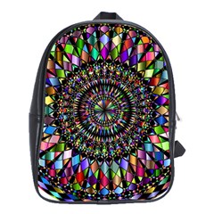 Mandala Decorative Ornamental School Bag (xl) by Simbadda