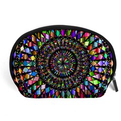 Mandala Decorative Ornamental Accessory Pouches (large)  by Simbadda