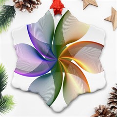 Abstract Geometric Line Art Ornament (snowflake) by Simbadda