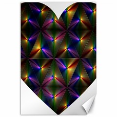 Heart Love Passion Abstract Art Canvas 24  X 36  by Simbadda