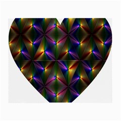 Heart Love Passion Abstract Art Small Glasses Cloth (2-side) by Simbadda