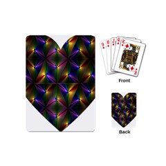 Heart Love Passion Abstract Art Playing Cards (mini)  by Simbadda