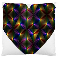 Heart Love Passion Abstract Art Large Cushion Case (two Sides) by Simbadda