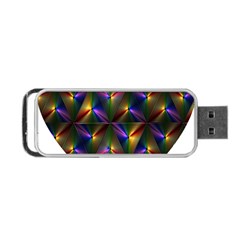 Heart Love Passion Abstract Art Portable Usb Flash (one Side) by Simbadda