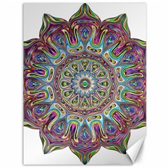 Mandala Decorative Ornamental Canvas 36  X 48   by Simbadda