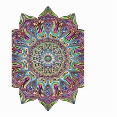 Mandala Decorative Ornamental Small Garden Flag (two Sides) by Simbadda