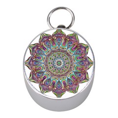 Mandala Decorative Ornamental Mini Silver Compasses by Simbadda