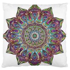 Mandala Decorative Ornamental Large Flano Cushion Case (one Side) by Simbadda