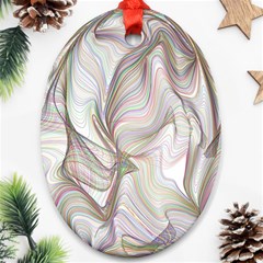 Abstract Geometric Line Art Ornament (oval) by Simbadda