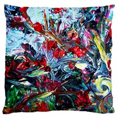 Eden Garden 5 Large Flano Cushion Case (one Side) by bestdesignintheworld