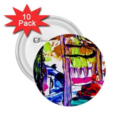 Walk With A Dog 1/1 2 25  Buttons (10 Pack)  by bestdesignintheworld