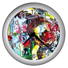 Eden Garden 3 Wall Clocks (silver)  by bestdesignintheworld