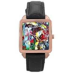 Eden Garden 3 Rose Gold Leather Watch  by bestdesignintheworld