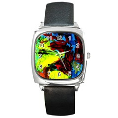 Perfect Night  For Samurai 1 Square Metal Watch by bestdesignintheworld