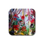 Eden Garden 2 Rubber Square Coaster (4 pack)  Front