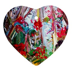 Eden Garden 2 Heart Ornament (two Sides)