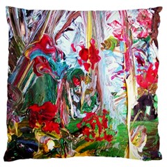 Eden Garden 2 Large Cushion Case (two Sides) by bestdesignintheworld