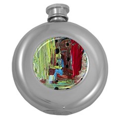 Point Of View #4 Round Hip Flask (5 Oz) by bestdesignintheworld