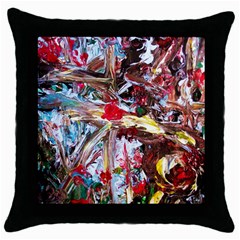 Eden Garden 1 Throw Pillow Case (black) by bestdesignintheworld