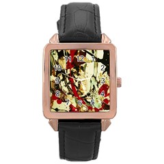 Ireland #1 Rose Gold Leather Watch  by bestdesignintheworld