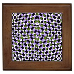 Hypnotic Geometric Pattern Framed Tiles by dflcprints