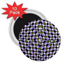 Hypnotic Geometric Pattern 2 25  Magnets (10 Pack)  by dflcprints