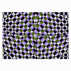 Hypnotic Geometric Pattern Large Glasses Cloth by dflcprints