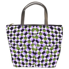 Hypnotic Geometric Pattern Bucket Bags by dflcprints