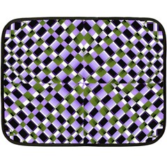 Hypnotic Geometric Pattern Fleece Blanket (mini) by dflcprints