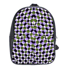 Hypnotic Geometric Pattern School Bag (large) by dflcprints