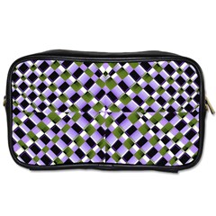 Hypnotic Geometric Pattern Toiletries Bags by dflcprints