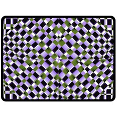 Hypnotic Geometric Pattern Fleece Blanket (large)  by dflcprints