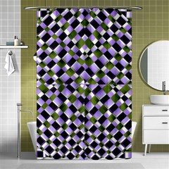 Hypnotic Geometric Pattern Shower Curtain 48  X 72  (small)  by dflcprints