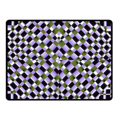 Hypnotic Geometric Pattern Double Sided Fleece Blanket (small)  by dflcprints