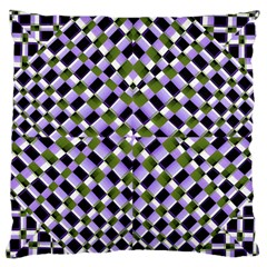 Hypnotic Geometric Pattern Large Flano Cushion Case (one Side) by dflcprints