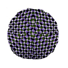 Hypnotic Geometric Pattern Standard 15  Premium Flano Round Cushions by dflcprints