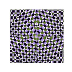 Hypnotic Geometric Pattern Small Satin Scarf (square) by dflcprints