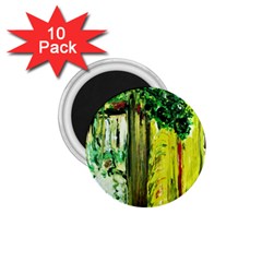 Old Tree And House With An Arch 8 1 75  Magnets (10 Pack)  by bestdesignintheworld