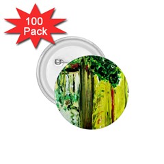 Old Tree And House With An Arch 8 1 75  Buttons (100 Pack)  by bestdesignintheworld