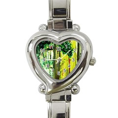 Old Tree And House With An Arch 8 Heart Italian Charm Watch by bestdesignintheworld