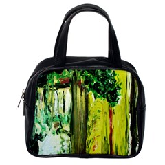 Old Tree And House With An Arch 8 Classic Handbags (one Side) by bestdesignintheworld