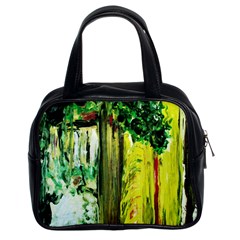 Old Tree And House With An Arch 8 Classic Handbags (2 Sides) by bestdesignintheworld